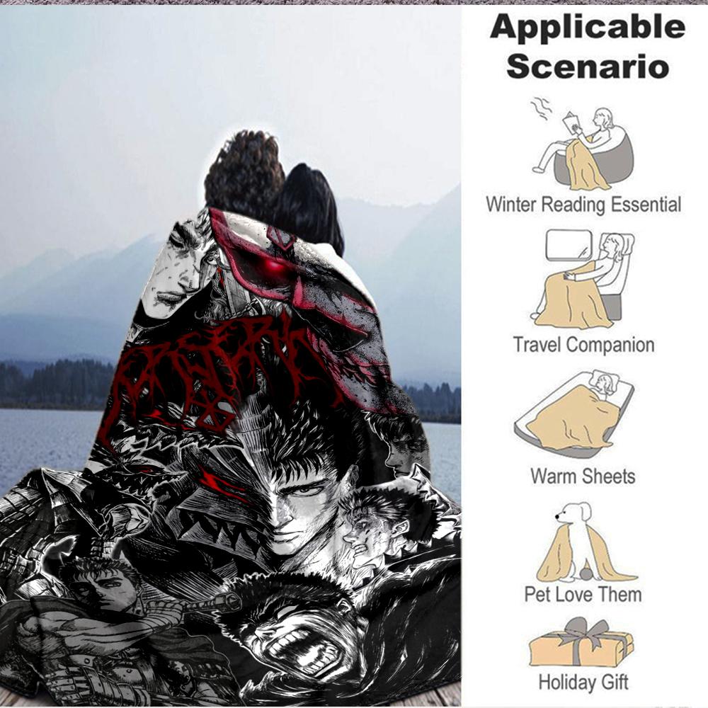 1Pc Vampire Horror Collage Blanket Soft And Comfortable Casual Warm Camping Travel Christmas Halloween Xmas Gift M924229