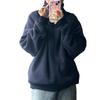 Womens Fleece Jacket Fall Winter Liner Thick Warm Stand Collar Sweatshirt