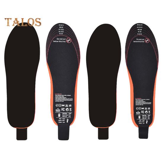 1 пара зимних электрических стелек с подогревом 3000 мАч, перезаряжаемые, 3 температурных настройки, управление через приложение, для мужчин и женщин, уличные грелки для ног, подогреваемые коврики для обуви