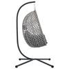 Hanging Egg Chair Anthracite and Gray 104 x 100 x 191 cm