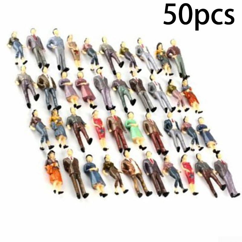 1:50 Scale Model People Figures Landscape Color Pose Miniature Display