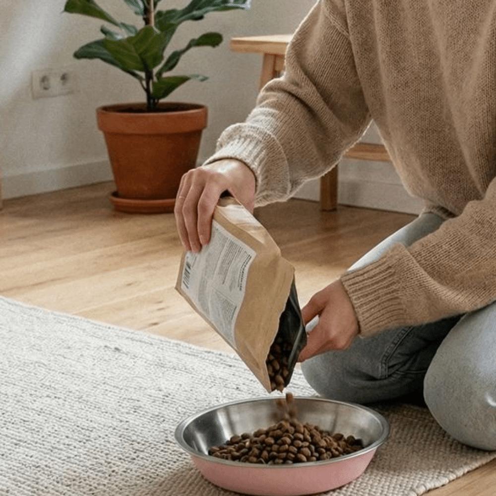 Wide Mouth Cat Food Bowls Anti-Tip Dog Food Dish Stainless Steel Dog Bowl Pet Drinking Feeding