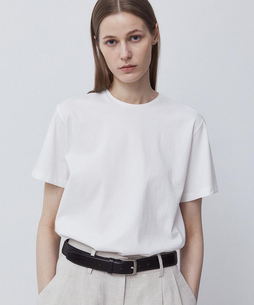 NOTIA Silket Half T-Shirts-White