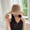 Соломенная купольная шляпа рыбака дышащая панама шляпы модная кепка от солнца для женщин