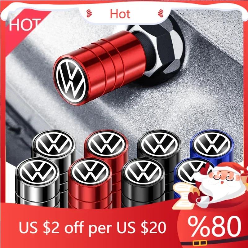 Для VW Новый 4 шт. Автомобильные колпачки на ниппель Колесные шины Воздушный стержень шины Защитный чехол Для Volkswagen Golf Jetta Tiguan Touran TSI TDI R32