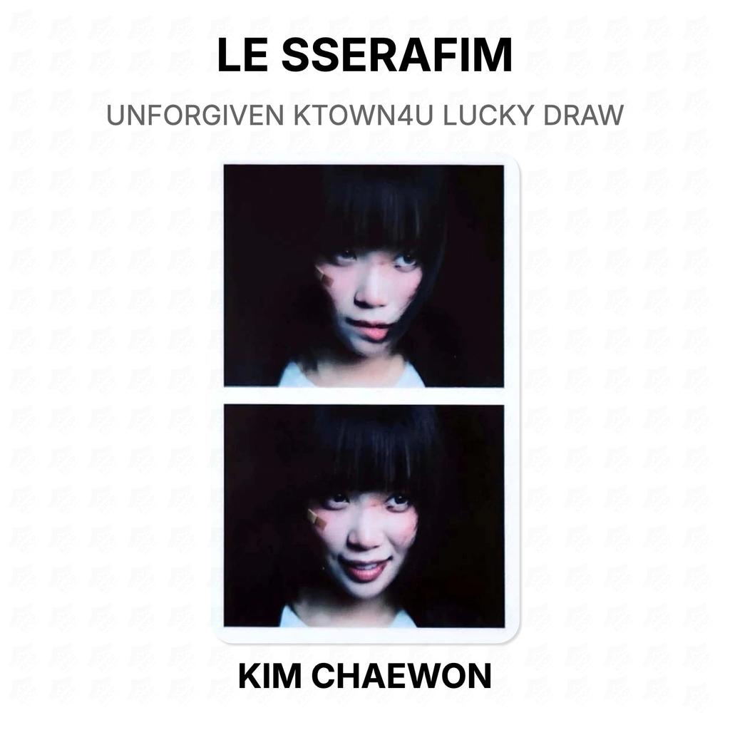 LE SSERAFIM UNFORGIVEN KTOWN4U Розыгрыш Счастливого Билета Официальная Фотокарточка
