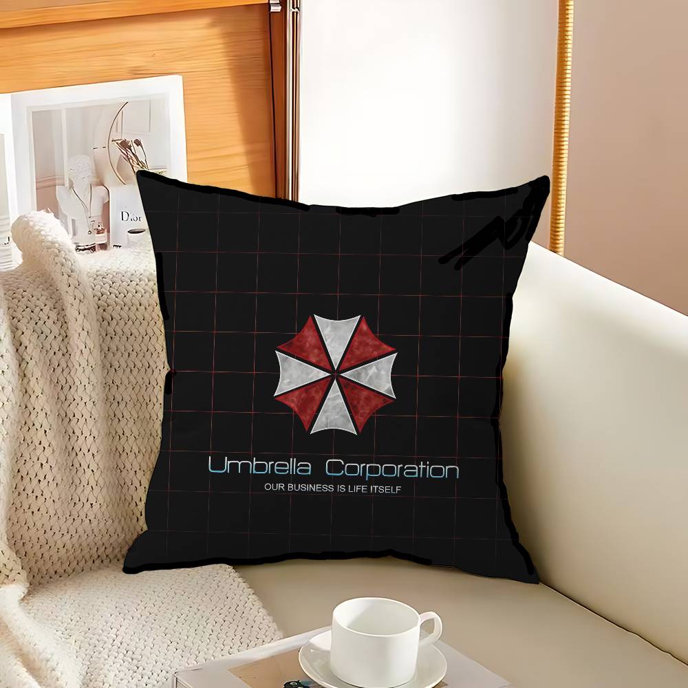 EVILS RRESIDENT GAME Pillow Covers Cartoon Sofa Decorative Home Doublesided Printing Short Plush Cute Cushion Cover