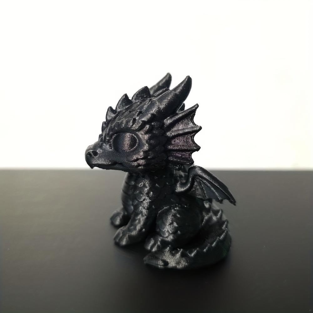 Скульптура Драконьего Малыша, 3D-печатная статуэтка детеныша дракона, Декоративный элемент с драконом, Многофункциональное украшение для рабочего стола