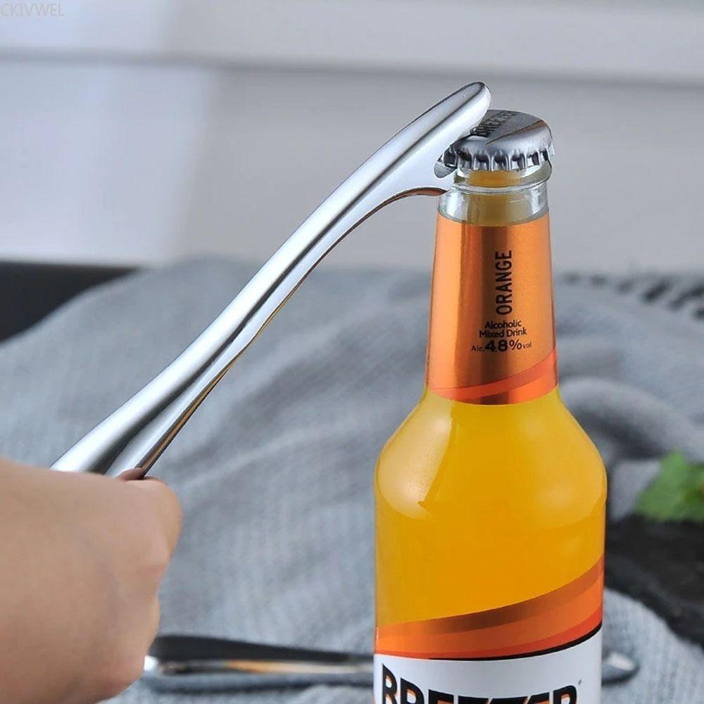 Kitchen Tool Bottle Opening Tool Beer Opener Portable Non-slip Rubber Handle Beer Bottle Opener