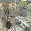1Pc Tactical Dominator Elastic Cord Hang Buckle Clip Pals Molle Edc Webbing