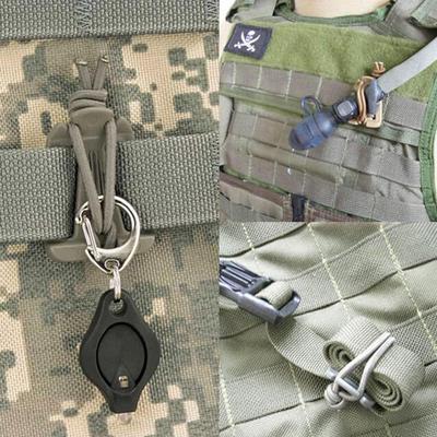 1 шт. Тактический эластичный шнур Dominator, пряжка, клипса Pals Molle Edc Webbing