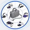 Портативная ручная сумка через плечо для VR-очков, сумка для путешествий, совместимая с аксессуарами для VR-очков Meta Quest 3S