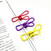 30Pcs Colorful Metal Clips Rust-Proof Corrosion Resistant Non-Slip Reusable Multi-Colored PVC Coated High Elastic Strength Photo Display Clips