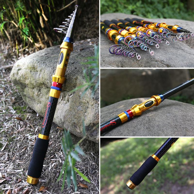 Удочка из сверхтвердого углеродного волокна 99%, телескопическая удочка, морская удочка, рыболовный инструмент, спиннинговые удочки