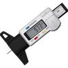 Digital Tire Groove Depth Gauge Measuring Digital Depth Gauge Small Size 0-25.4mm for Cars/Meter, Bike (Black) (Batteries Included)
