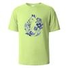 Mens Printed TShirt Blue And White Porcelain Cat Graphic 100Cotton Oneck Shortsleeved Tees For Men Women Summer Fashion Tops