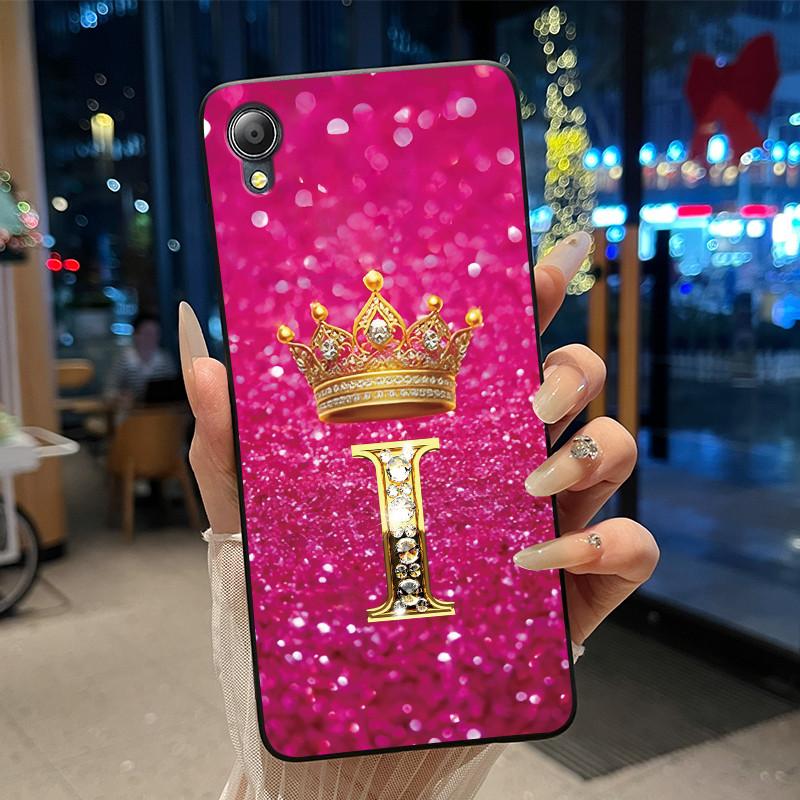 Cute New Design Crown Letter Shockproof Soft Phone Case For Asus ZenFone Live (L1) ZA550KL Bumper Silicone Black Case Cover