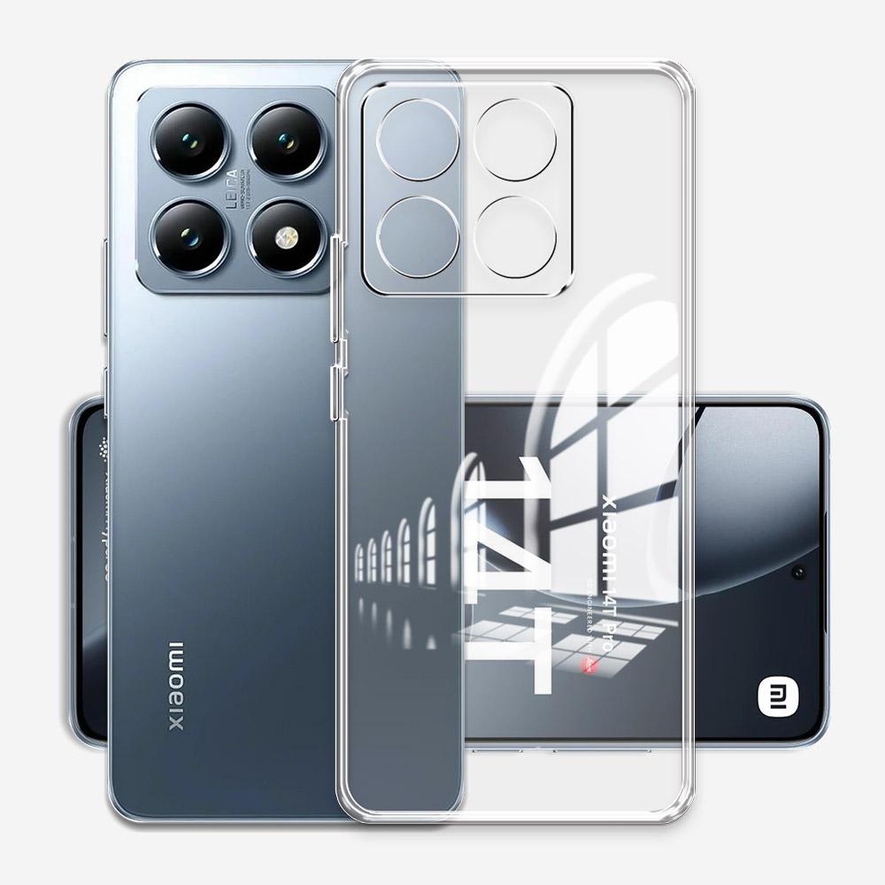 Для Xiaomi 14T Pro Чехол Прозрачный Мягкий Силиконовый Прозрачный Бампер Чехол для Телефона Для Xiaomi 14T Mi14T 2024 Прозрачная Противоударная Задняя Крышка