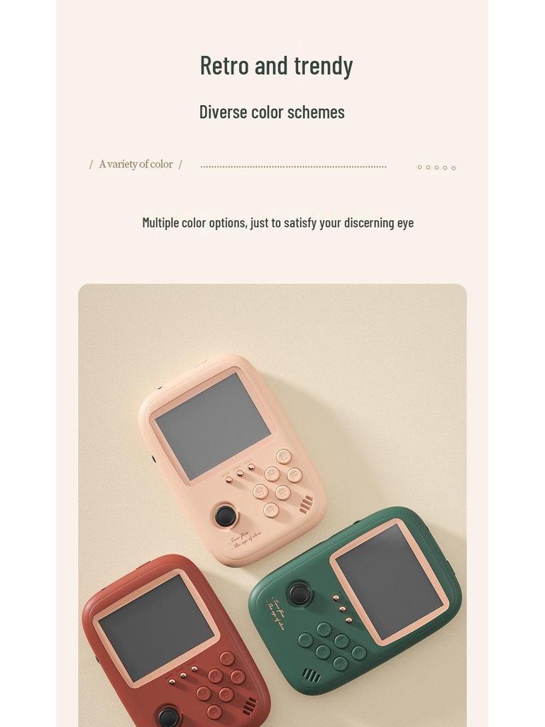 Retro Handheld Arcade Console: 10,000 Classic Games, Rechargeable for Kids