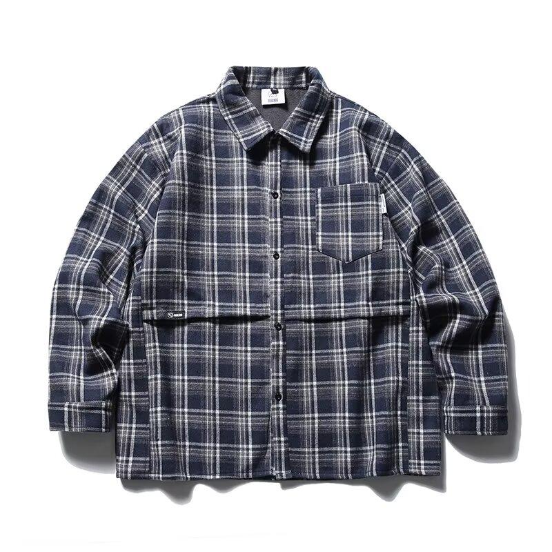 Рубашка с длинным рукавом с буквенным принтом 2024 года в японском стиле в стиле Гонконга, свободная рубашка для мальчиков, летнее модное универсальное повседневное пальто