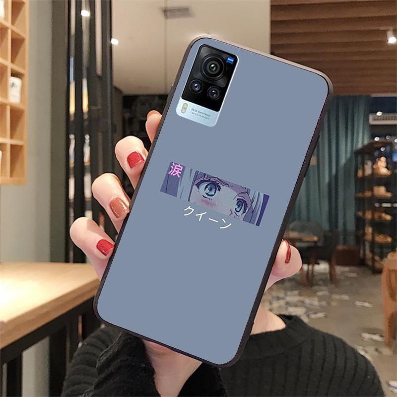 Чехол для телефона «Грустный японский аниме» для VIVO V21E V21 V23 V23E V2109 Y53S Y33S Y55 Y76 Y31 Y21 Y72 Y01 Y21S Y11S