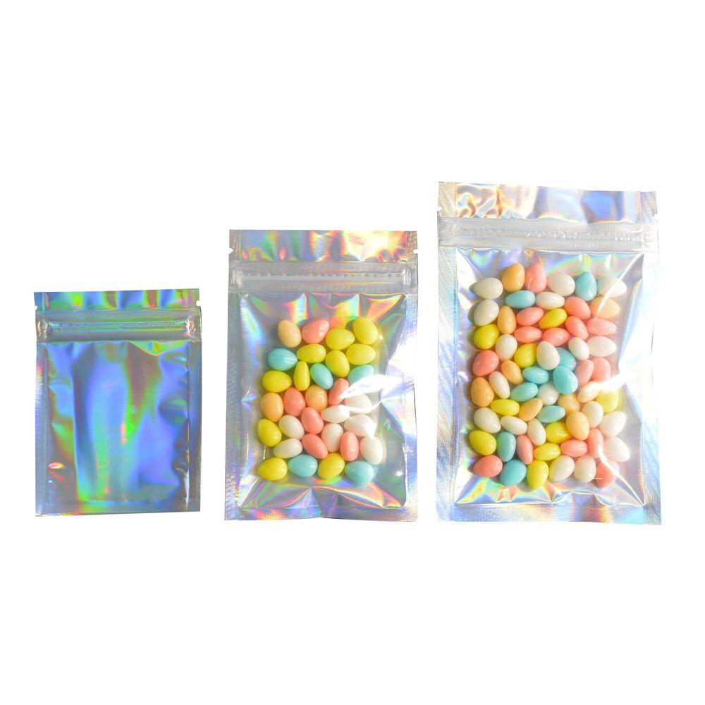 20 Pcs Plastic Self Seal Waterproof Reclosable Pouches Storage Packaging Bag Zipper