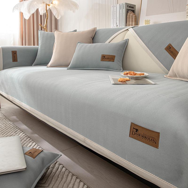 INS стиль диванная подушка четыре сезона универсальный простой современный чехол для дивана ткань нескользящий чехол для дивана ткань спинка