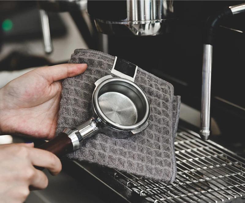 Микровафельные полотенца для бара Суперабсорбирующая салфетка для чистки кофемашин Полотенце для уборки дома Тряпка для бариста