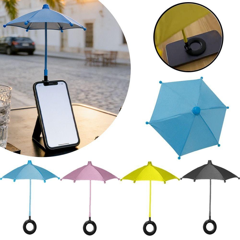 Flexible Angle Design Phone Umbrella Sun Shade Magnetic Phone Stand Cycling Protection