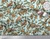 Soimoi Ткань из хлопчатобумажного батиста с рисунком в виде листьев и цветочного декора, метр 42 дюйма