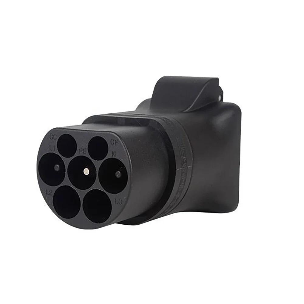 Разъем для разрядки электромобиля Зарядный адаптер EVSE 16A AC220V IEC62196 Тип 2 / GBT Штекер к розетке Schuko EU Наружная электростанция