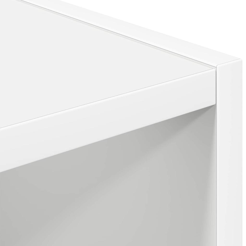 Nightstand White 30.5 x 27 x 59.5 cm Particleboard