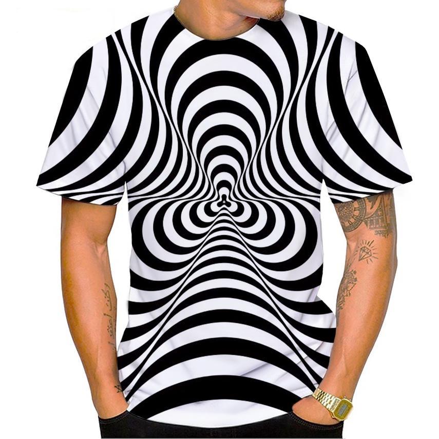 New Vertigo Fashion 3d Print Men Casual Hip-hop Cool T-shirt Vertigo Hypnotic Unisxe Funny Short-sleeve T-shirt Male/female Top
