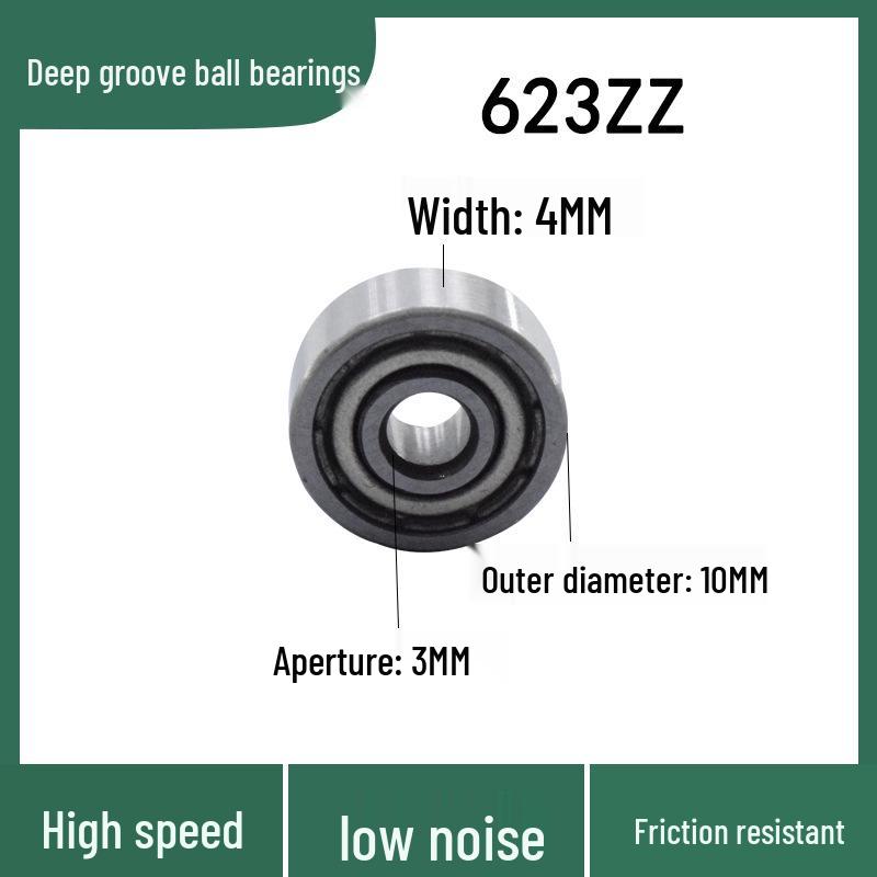 Micro Bearings 10MM OD: Models 623, MR104, MR105, MR106