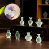 9pcs/set Miniature Vase Simulation Vase Small Ornament Accessories Mini Ornaments Antique 9 Styles