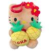 Sanrio Хелло Китти Гавайский Сад с Ананасами Милый Брелок Плюшевый Подвеска Высота 10 см 856244007066-1