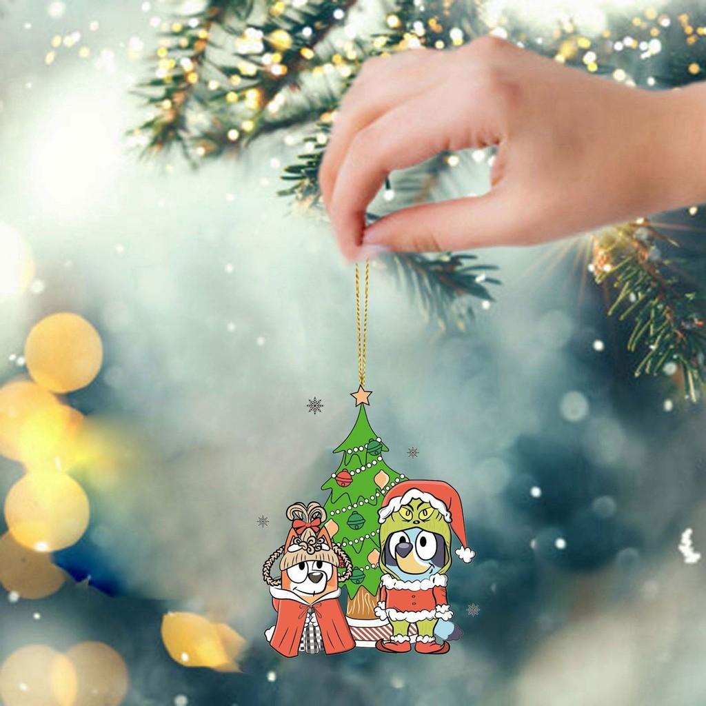 Подвесные тематические украшения для вечеринки, акриловые подарочные бирки для декора рождественской елки