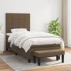 3136576 vidaXL Divan Bed with Mattress Dark Brown 100x200 Cm