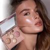 Facial Highlighter Makeup Palette Eyeshadow Palette Contour Shimmer Powder Waterproof Brightening Multi Functional Makeup Set