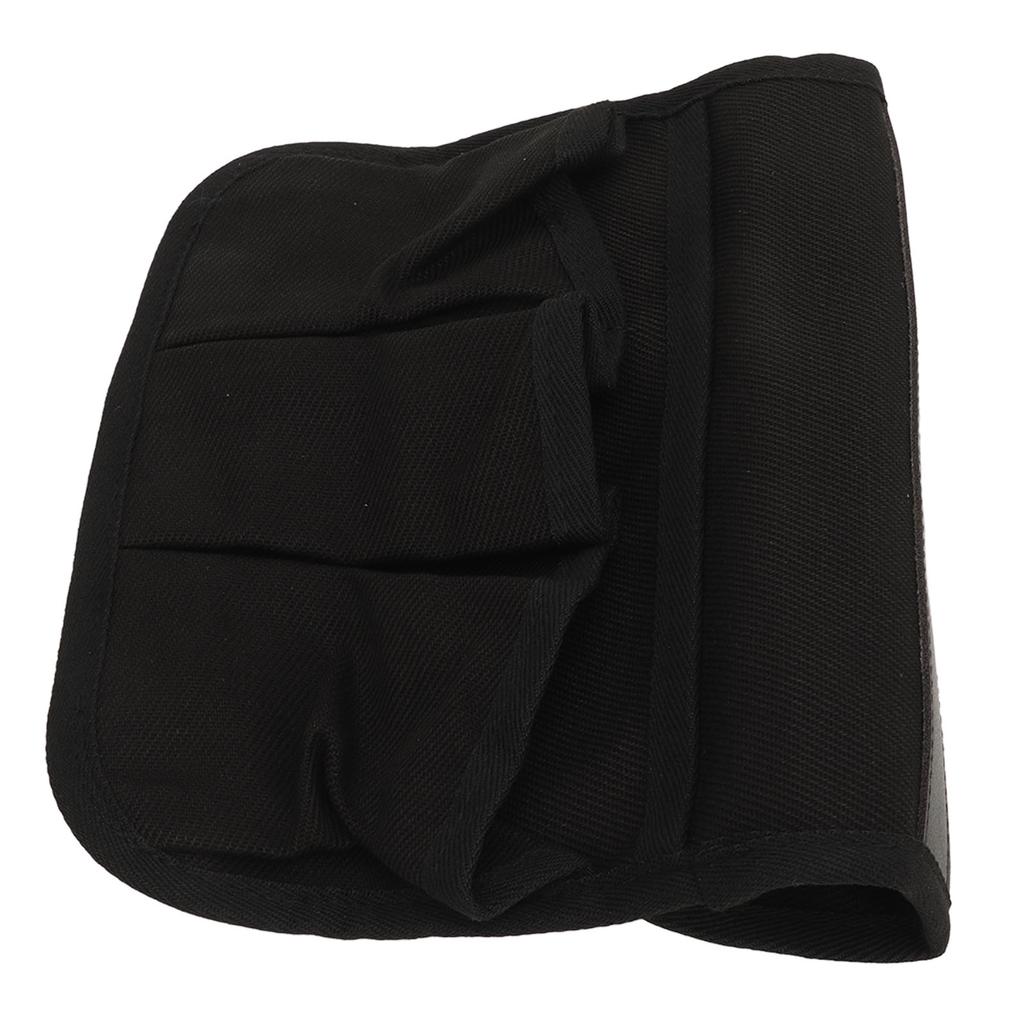 Сумка-подлокотник для стула, большой вместимости, водонепроницаемая, холщовая, подвесной органайзер для хранения для пляжного стула, для кемпинга на открытом воздухе, пикника, черный