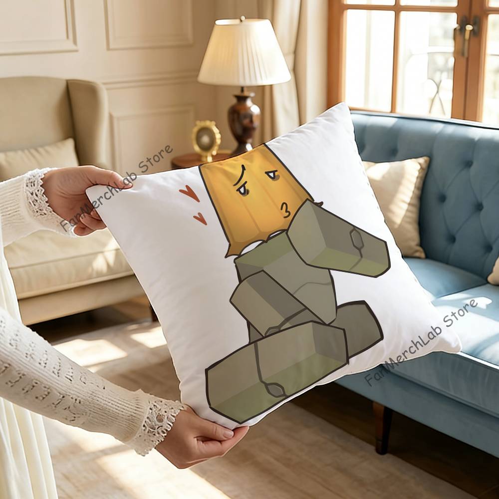 RRegretevatorS LLampertS Pillow Covers Cartoon Sofa Decorative Home Doublesided Printing Short Plush Cute Cushion Cover
