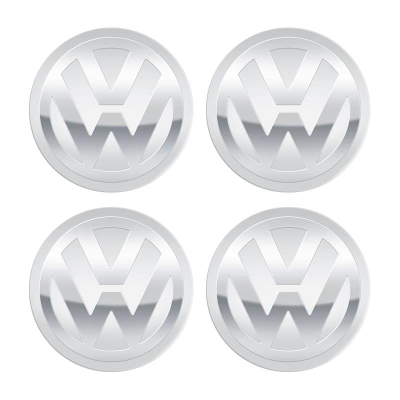 2026 Горячий Для Volkswagen VW 60 мм 4 шт. Наклейка на центральный колпачок колеса автомобиля для VOLKSWAGEN Golf 5 6 7 Polo Passat Tiguan Bettle Bora Touareg