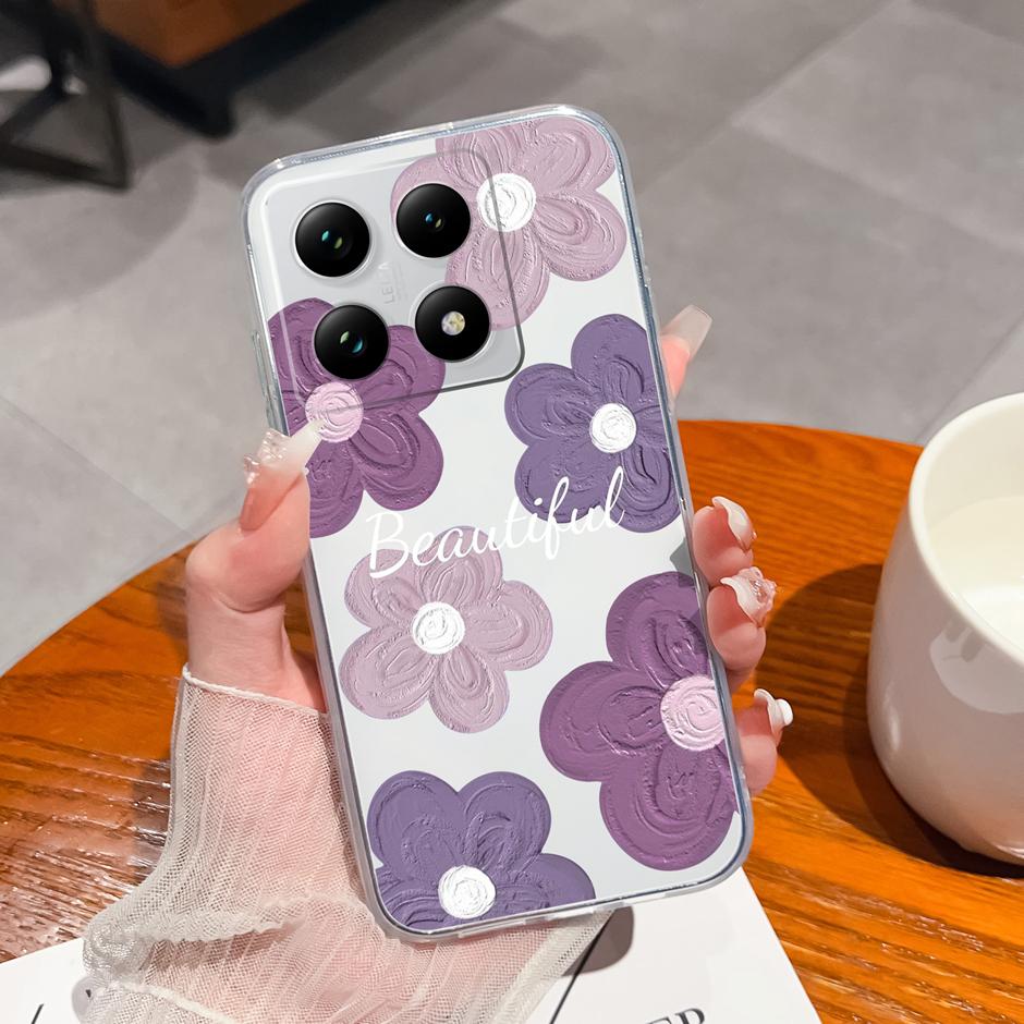 Чехол для Xiaomi 15T 15T Pro Милый Кот-Астронавт Защита от отпечатков пальцев Модный Прозрачный Корпус Для xiaomi15t 15tpro Защита