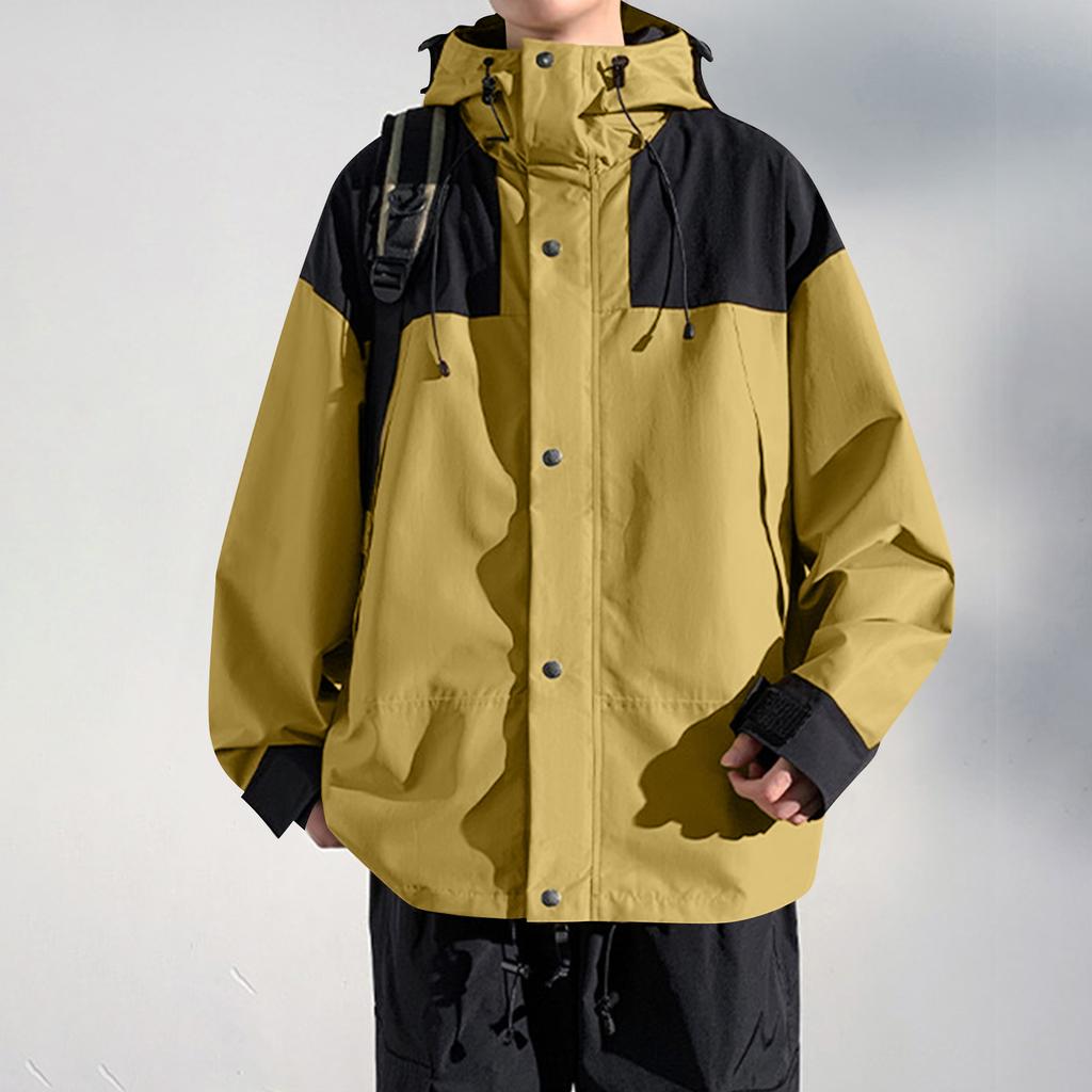 Men's Colorblock Jacket Casual Sports Fashion Outdoor Mountaineering Couple Jacket