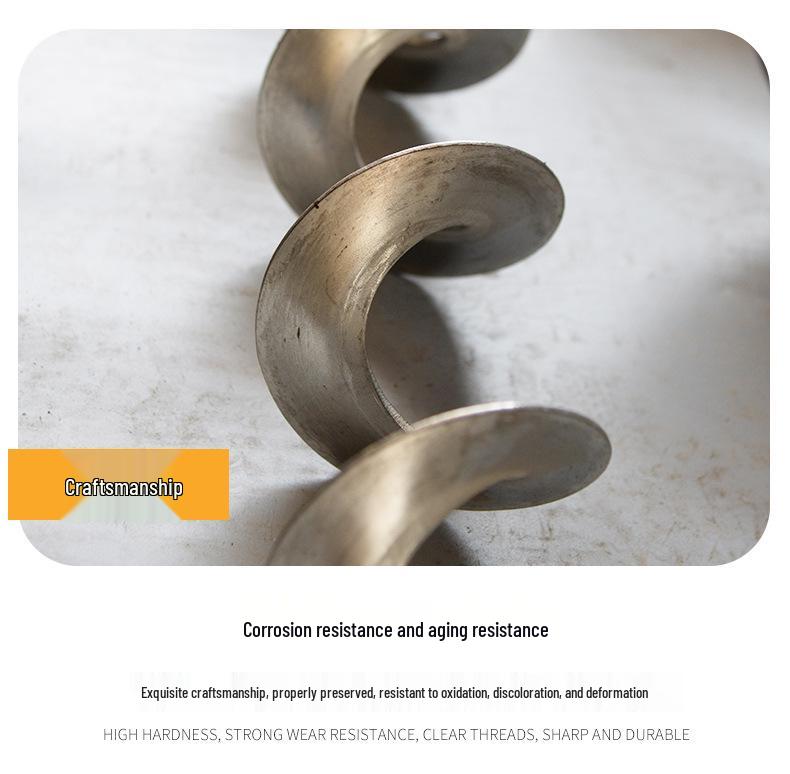 Шнековый питатель со спиральным лезвием из нержавеющей стали 304, компонент шнекового конвейера