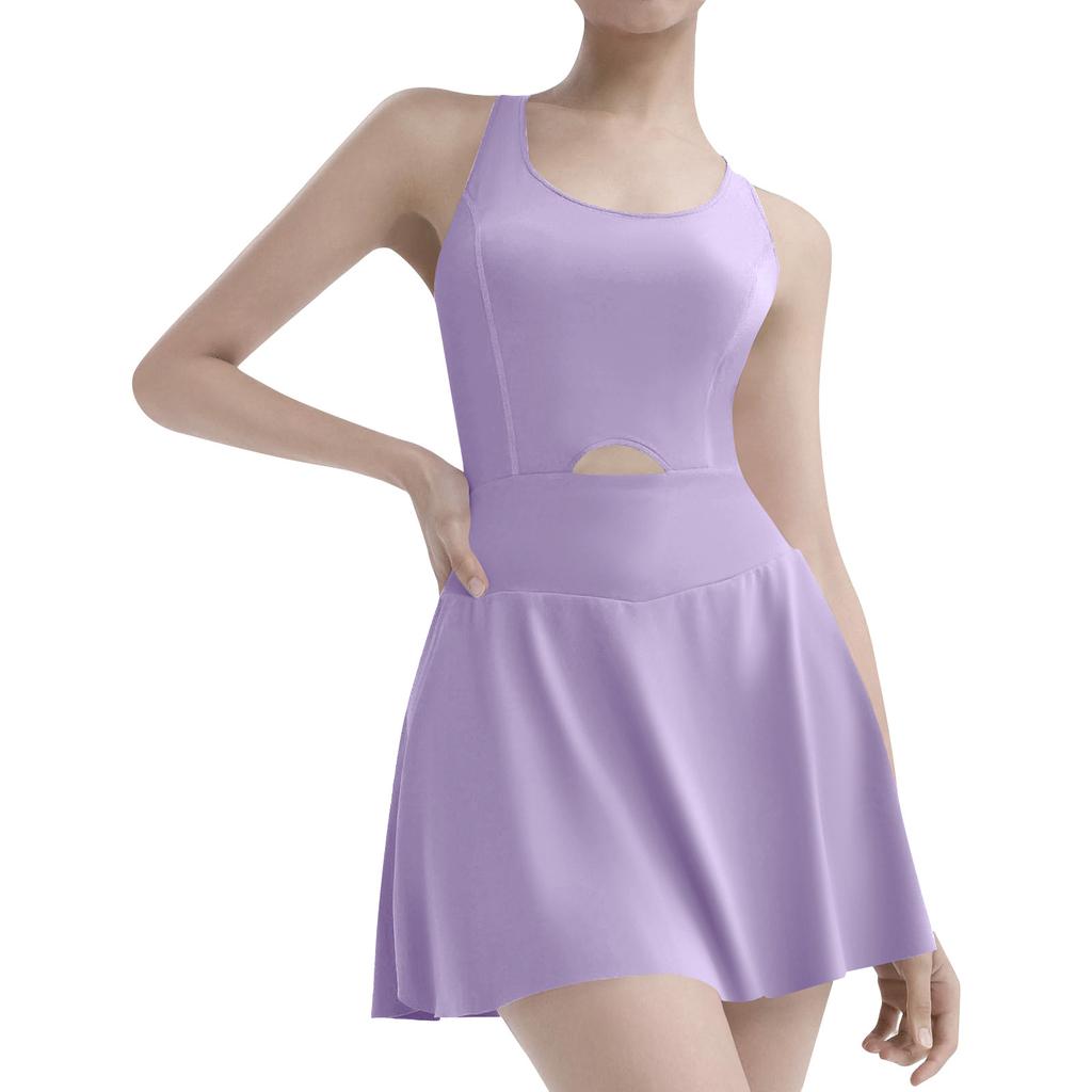 Женские однотонные спортивные комбинезоны со встроенными шортами, повседневный комбинезон для тренировок, спортивный комбинезон без рукавов, отпускная одежда