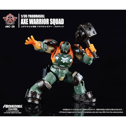 HiPlay TOY ALLIANCE Масштаб 1/35 Archecore ARC-25 Корпус Иггдрасиль Отряд Воинов с Топорами Экшн-фигурка (Предварительно окрашенный, Собрано)
