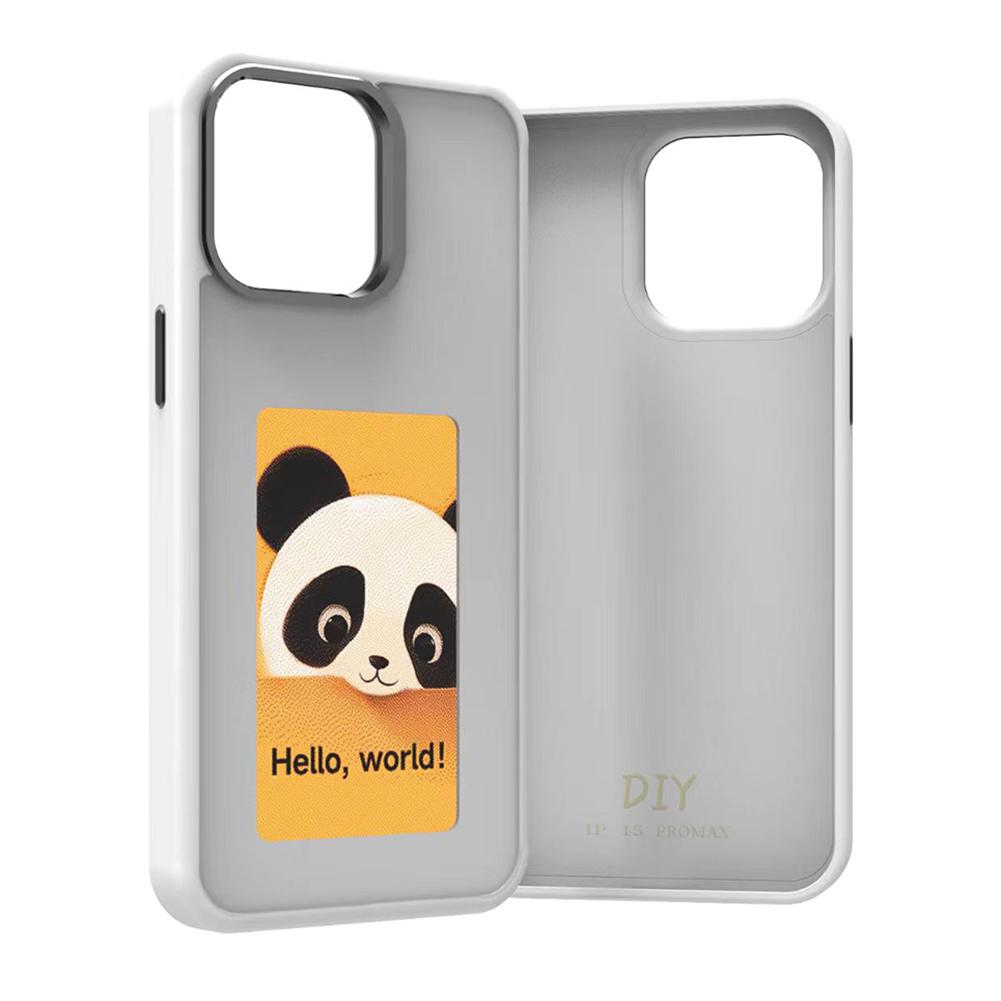 Чехол для телефона E Ink Wireless NFC APP Refresh Smart Ink Phone Case DIY Display Imaging для iPhone 15/iPhone 15 Pro/iPhone 15 Pro Max