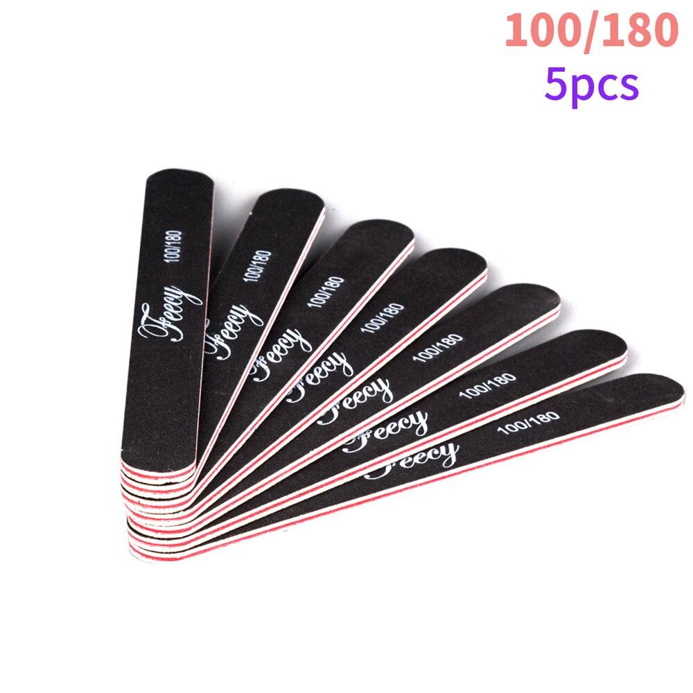 5 шт. пилочки для наращивания ногтей из полимера, гель, моющиеся, грубые, с двойными сторонами, наждачная бумага для акриловых ногтей, наждачные доски, инструменты для маникюрных пилочек