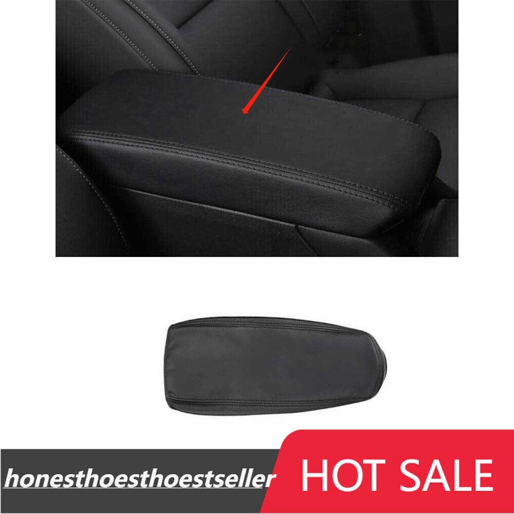 Fit For Cadillac XT4 2019-22 Black Leather Middle Console Armrest Cover Car Trim